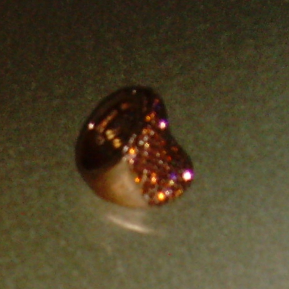 Joan Boyce Rose-Gold Tone and Dk Topaz Colored R/S Concave Style Ring - Size 7 - Picture 7 of 15